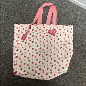 New Strawberry Print Tote Bag